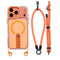iPhone 17 Pro EIDERWOOD Mobilcover m. Ståfunktion & Skulder- / Håndledsstrop - MagSafe Kompatibel - Orange