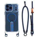 iPhone 17 Pro EIDERWOOD Mobilcover m. Ståfunktion & Skulder- / Håndledsstrop - MagSafe Kompatibel - Blå