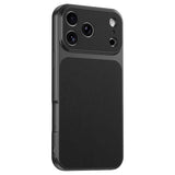 iPhone 17 Pro Max EIDERWOOD Hybrid Mobilcover m. Kunstlæderbelægning - Sort