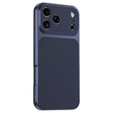 iPhone 17 Pro EIDERWOOD Hybrid Mobilcover m. Kunstlæderbelægning - Blå
