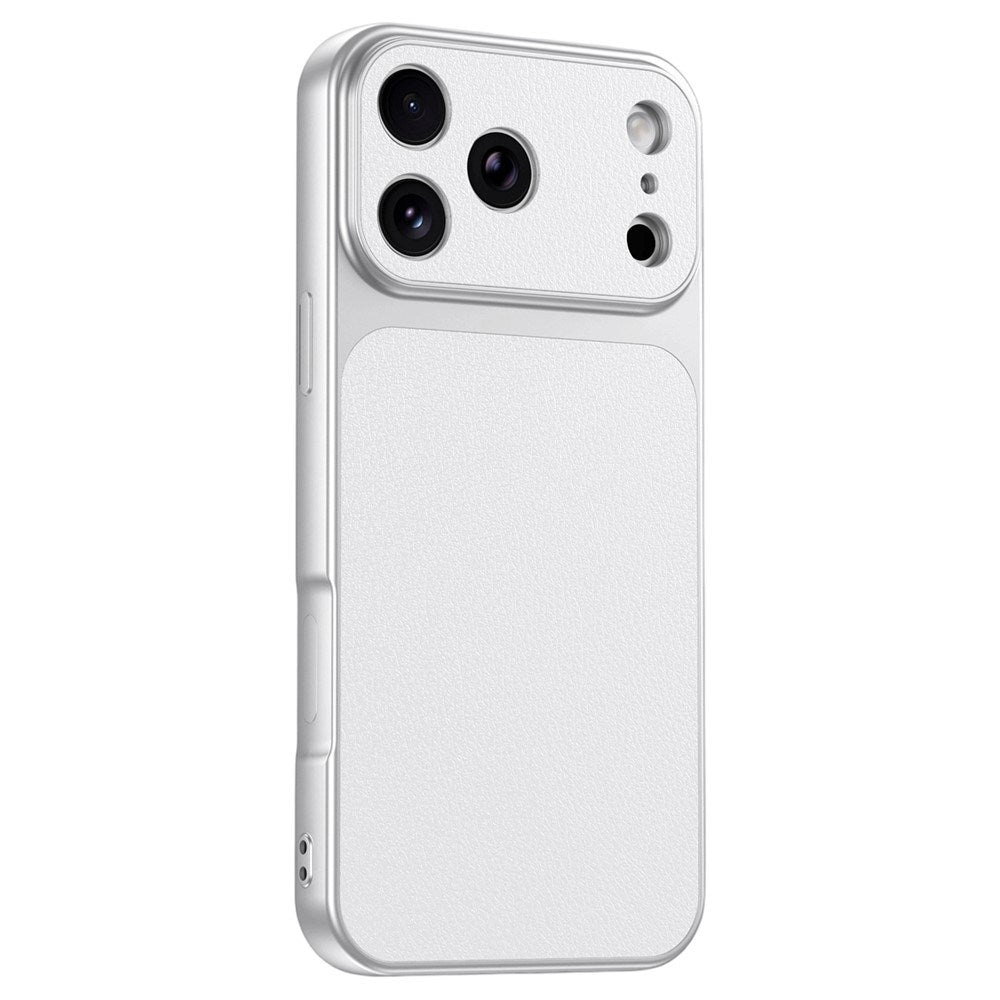 iPhone 17 Pro EIDERWOOD Hybrid Mobilcover m. Kunstlæderbelægning - Hvid
