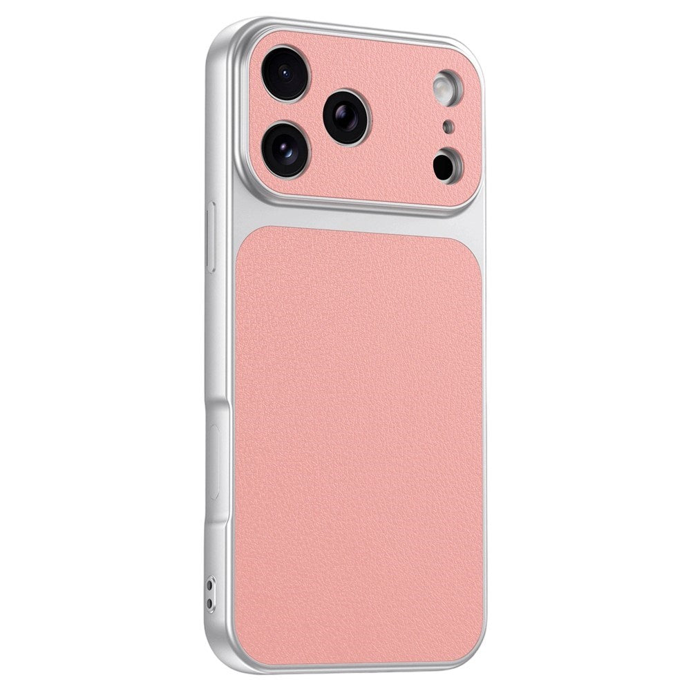 iPhone 17 Pro EIDERWOOD Hybrid Mobilcover m. Kunstlæderbelægning - Lyserød
