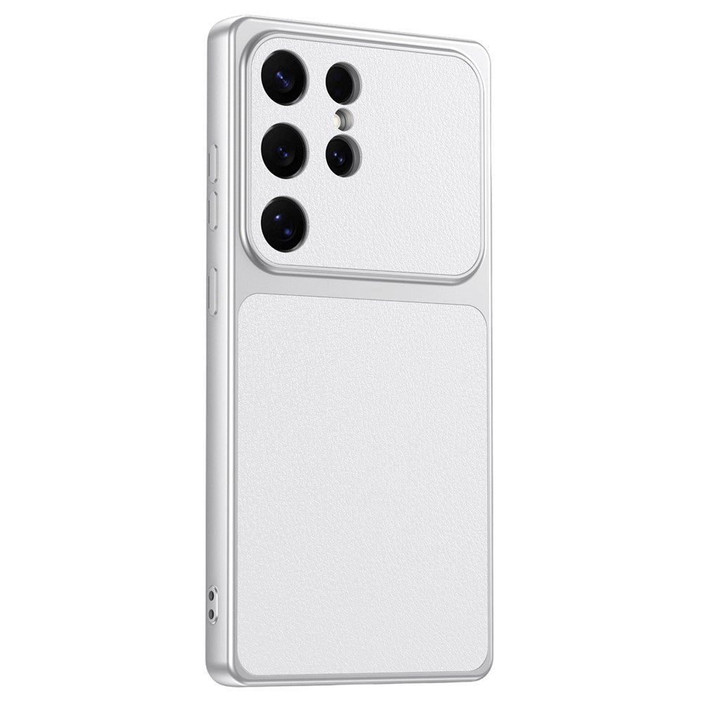 Samsung Galaxy S26 Ultra EIDERWOOD Hybrid Mobilcover m. Kunstlæderbelægning - Hvid