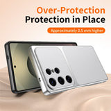 Samsung Galaxy S25 Ultra EIDERWOOD Hybrid Mobilcover m. Kunstlæderbelægning - Sort