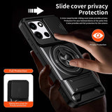 EIDERWOOD OnePlus Nord CE6 / Nord 6 Hybrid Håndværker Mobil Cover m. Kickstand & Cam Slider - MagSafe Kompatbel - Sort