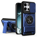 EIDERWOOD OnePlus Nord CE6 / Nord 6 Hybrid Håndværker Mobil Cover m. Kickstand & Cam Slider - MagSafe Kompatbel - Blå