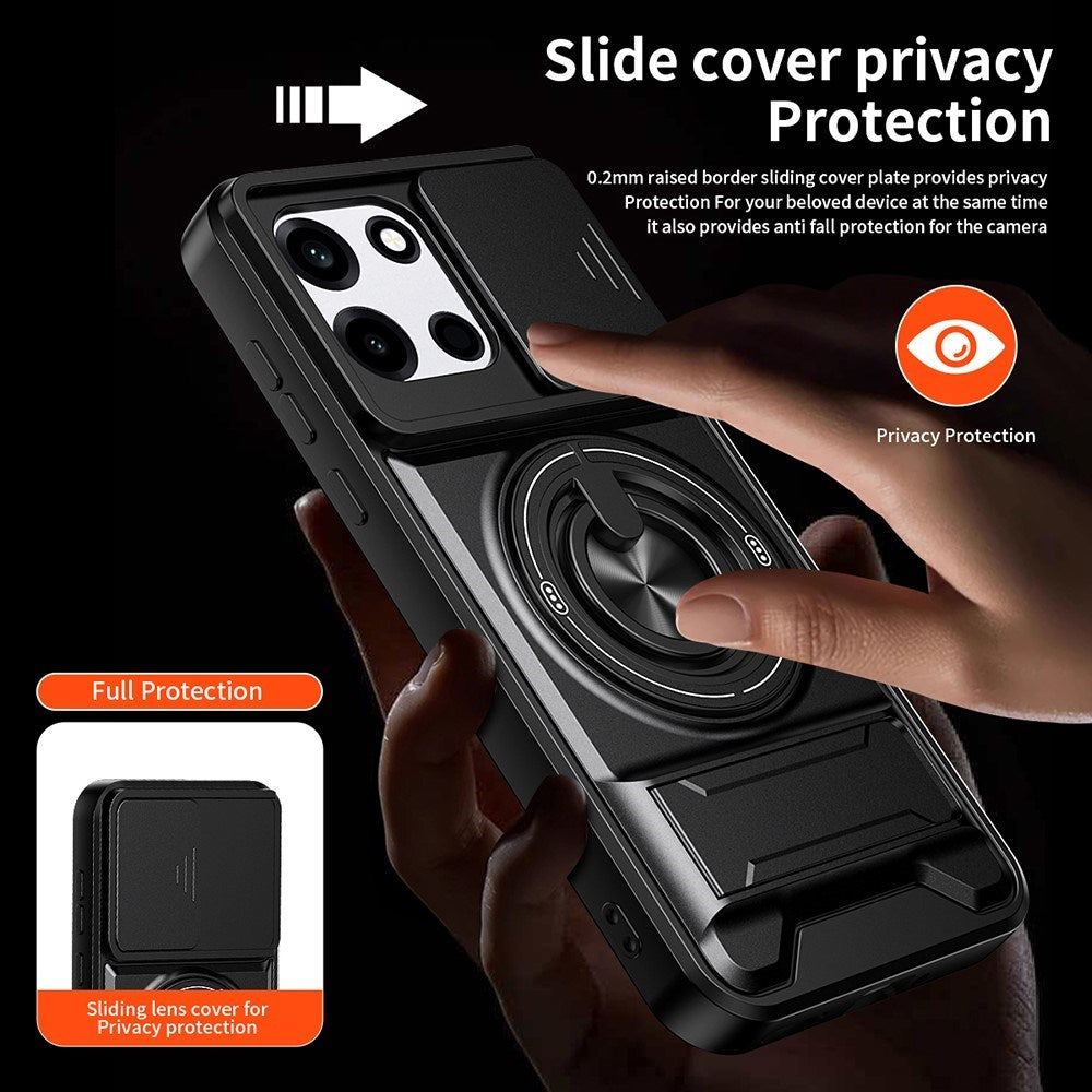 EIDERWOOD OnePlus Nord CE6 / Nord 6 Hybrid Håndværker Mobil Cover m. Kickstand & Cam Slider - MagSafe Kompatbel - Orange