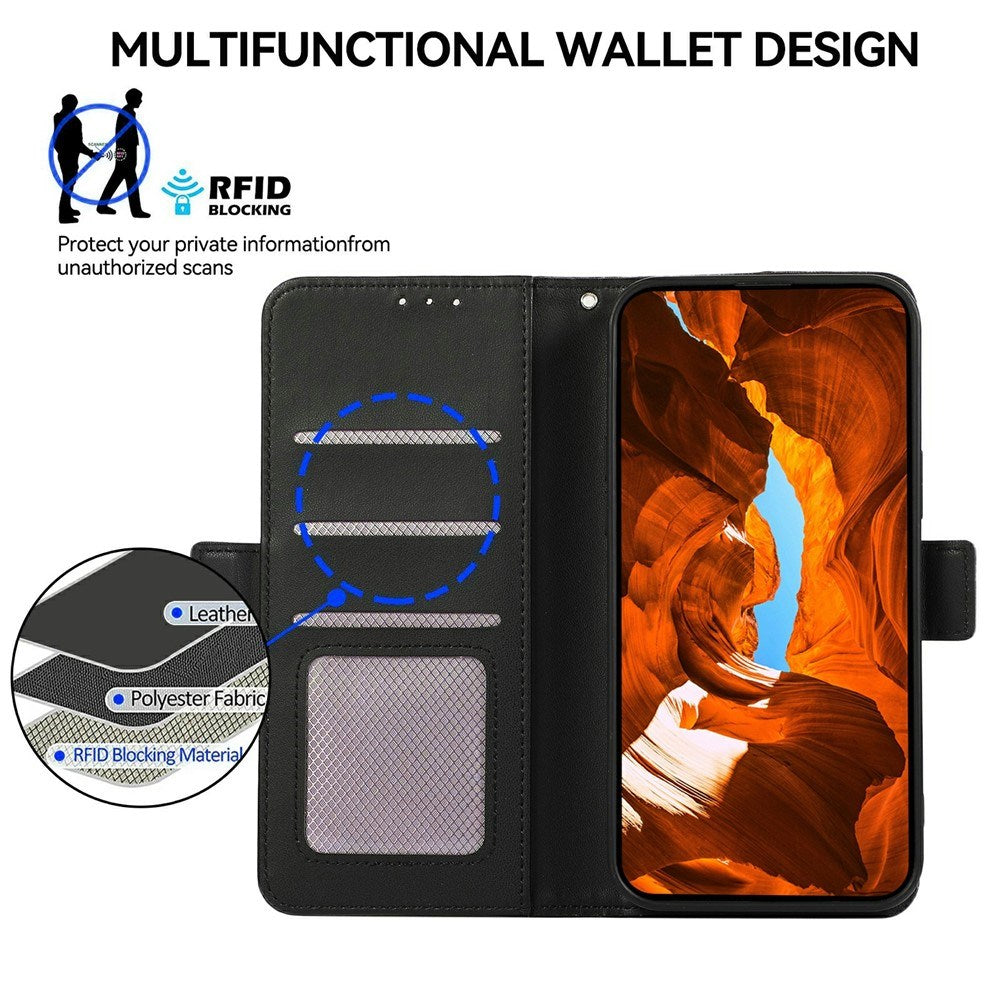 EIDERWOOD Google Pixel 11 Pro XL Flipcover - Indbygget RFID-Blocker & Kortholder - Sort