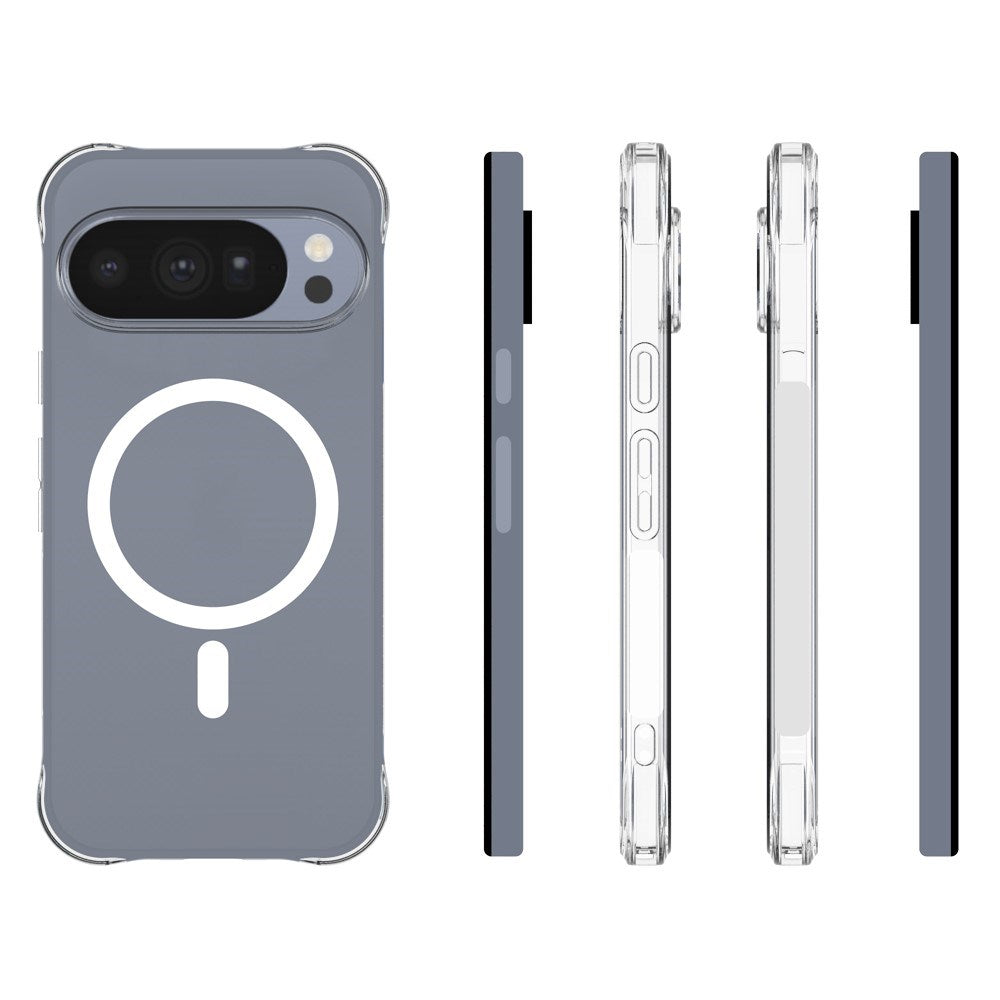 Google Pixel 11 Pro EIDERWOOD Fleksibelt Plast Bagside Cover m. Stødabsorberende Hjørner - MagSafe Kompatibel - Gennemsigtig