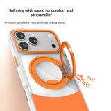 iPhone 17 Pro Max EIDERWOOD Hybrid Mobilcover med Ståfunktion - MagSafe Kompatibel - Gennemsigtig / Pink