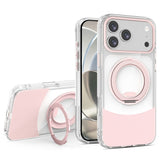 iPhone 17 Pro EIDERWOOD Hybrid Mobilcover med Ståfunktion - MagSafe Kompatibel - Gennemsigtig / Lyserød