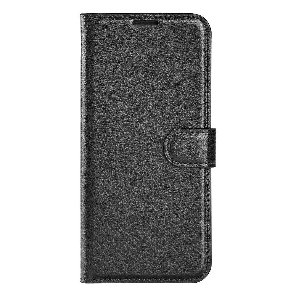 Honor X8 (5G) - EIDERWOOD Faux Leather Flip Cover m. Kortholder og stativfunksjon - svart