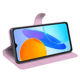 Honor X8 (5G) - EIDERWOOD Faux Leather Flip Cover m. Kortholder og stativfunksjon - Rosa