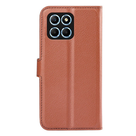 Honor X8 (5G) - EIDERWOOD Faux Leather Flip Cover m. Kortholder og stativfunksjon - brun