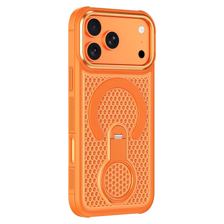 iPhone 17 Pro Max EIDERWOOD Mobilcover m. Varmeafledning & 360° Roterende Kickstand - MagSafe Kompatibel - Orange