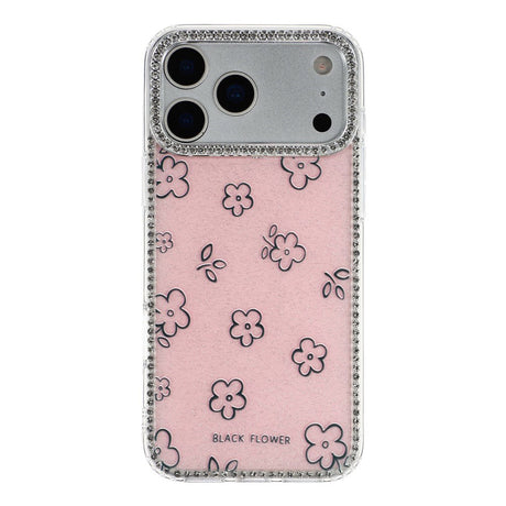 iPhone 17 Pro Max EIDERWOOD Hybrid Mobilcover m. Rhinsten & Blomsterdesign - Lyserød / Blomster