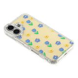 iPhone 17 EIDERWOOD Hybrid Mobilcover m. Rhinsten & Blomsterdesign - Gul / Tulipaner