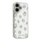 iPhone 17 EIDERWOOD Hybrid Mobilcover m. Rhinsten & Blomsterdesign - Hvid / Blomster