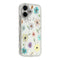 iPhone 17 EIDERWOOD Hybrid Mobilcover m. Rhinsten & Blomsterdesign - Hvid / Flerfarvet Blomster