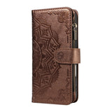 iPhone 17 Pro EIDERWOOD Flipcase m. 9 x Kortholder / Lynlåslomme / RFDI-Blokering / Rem - Brun