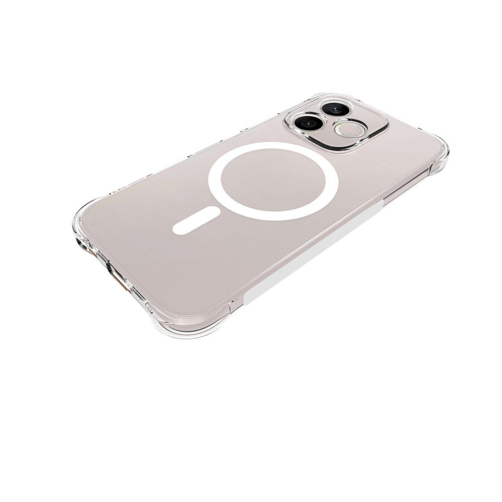 Honor 600 Lite EIDERWOOD Fleksibelt Plast Bagside Cover m. Stødabsorberende Hjørner - MagSafe Kompatibel - Gennemsigtig