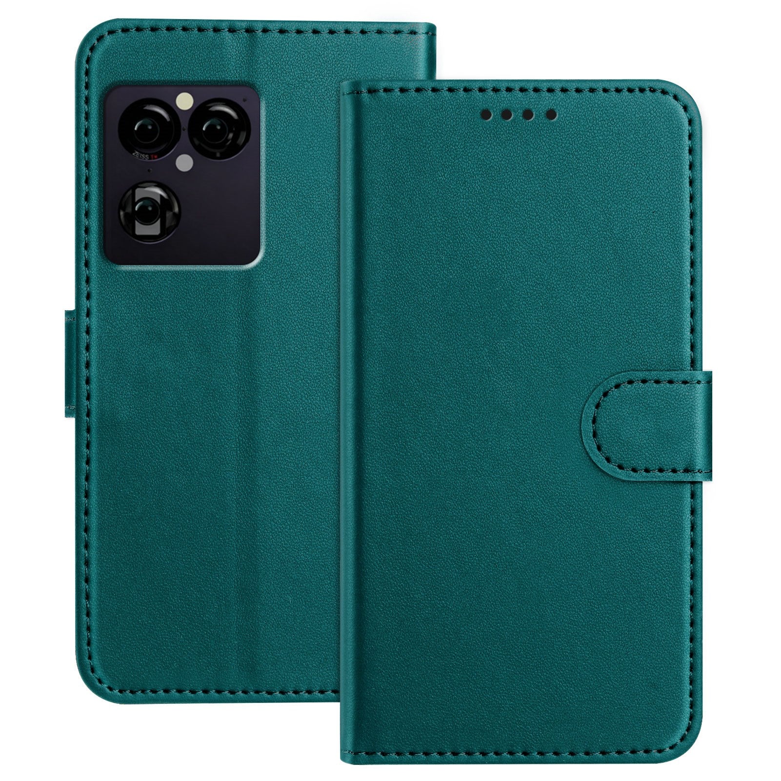 EIDERWOOD Sony Xperia 1 VIII Kunstlæder Flip Cover med Kortholder og Ståfunktion - Grøn