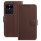 EIDERWOOD Sony Xperia 1 VIII Kunstlæder Flip Cover med Kortholder og Ståfunktion - Brun
