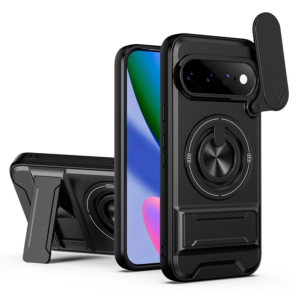 Google Pixel 11 / 11 Pro EIDERWOOD Håndværker Cover - Kickstand & Cam Slider - MagSafe Kompatibel - Sort