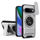 Google Pixel 11 / 11 Pro EIDERWOOD Håndværker Cover - Kickstand & Cam Slider - MagSafe Kompatibel - Sølv