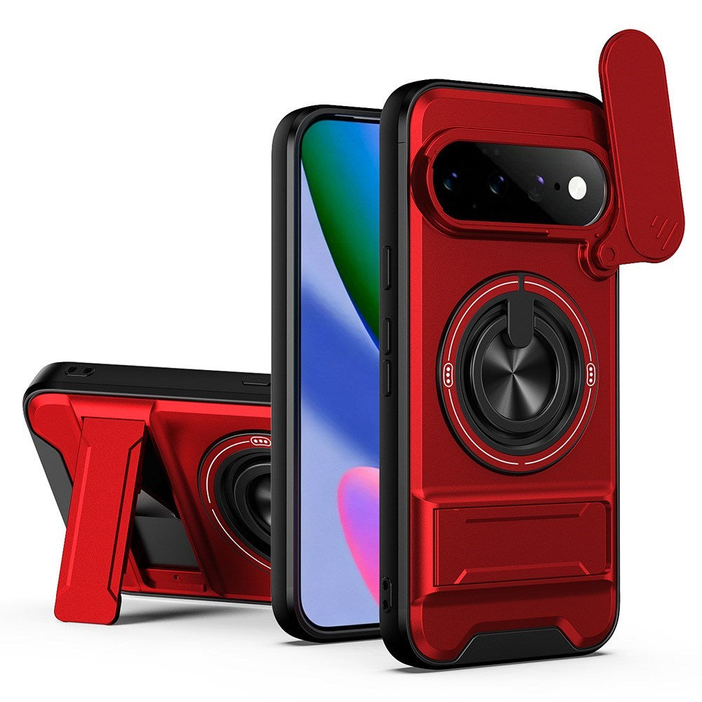 Google Pixel 11 / 11 Pro EIDERWOOD Håndværker Cover - Kickstand & Cam Slider - MagSafe Kompatibel - Rød
