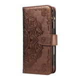 iPhone 17e / 16e EIDERWOOD Flipcase m. 9 x Kortholder / Lynlåslomme / RFDI-Blokering / Rem - Brun