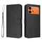 Honor 600 / 600 Pro EIDERWOOD Kunstlæder Flip Cover inkl. Strop - Sort