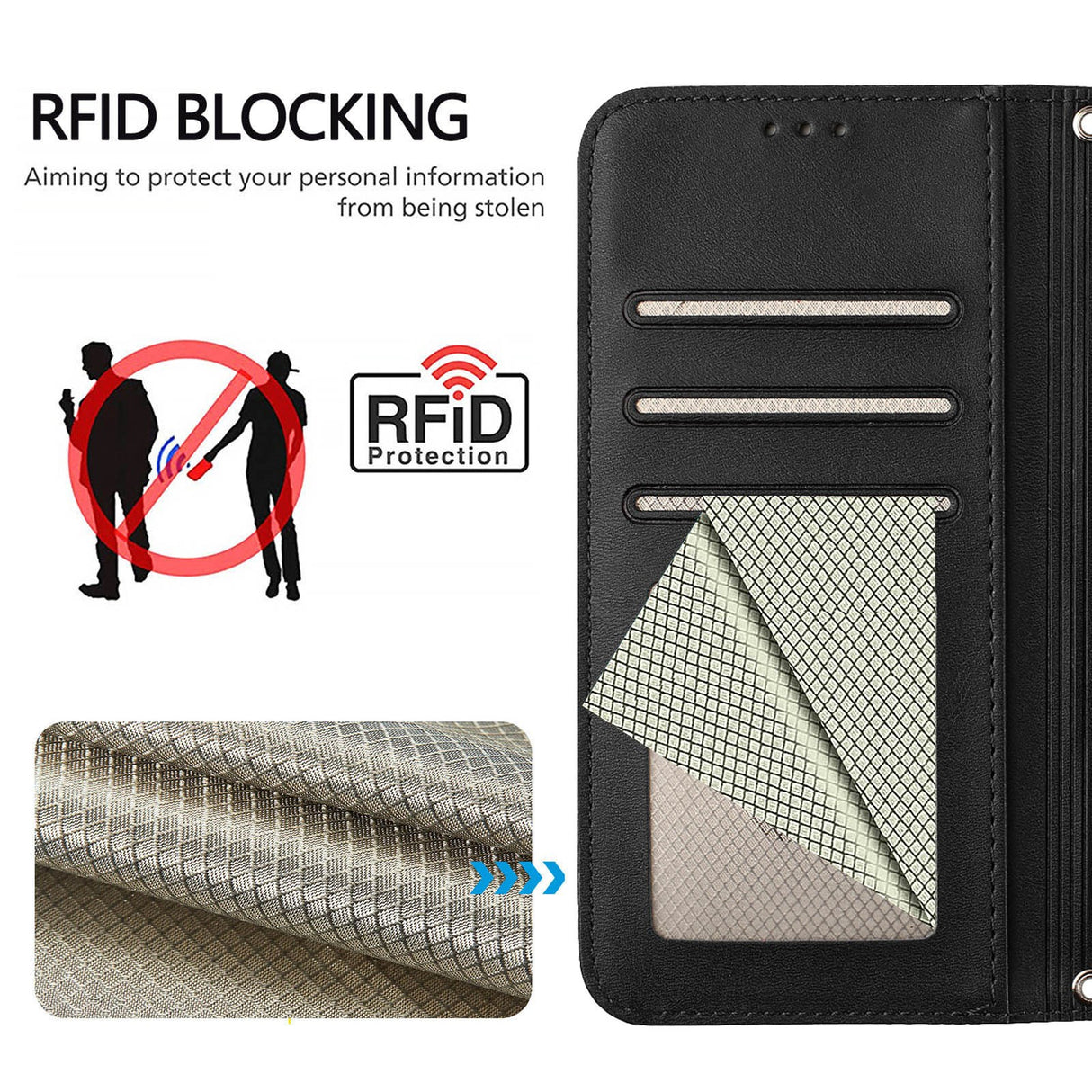 Honor 600 / 600 Pro EIDERWOOD Kunstlæder Flip Cover inkl. Strop - Sort