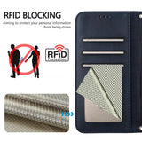 Honor 600 / 600 Pro EIDERWOOD Kunstlæder Flip Cover inkl. Strop - Blå