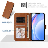 Honor 600 / 600 Pro EIDERWOOD Kunstlæder Flip Cover inkl. Strop - Brun