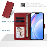 Honor 600 / 600 Pro EIDERWOOD Kunstlæder Flip Cover inkl. Strop - Rød