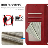 Honor 600 / 600 Pro EIDERWOOD Kunstlæder Flip Cover inkl. Strop - Rød