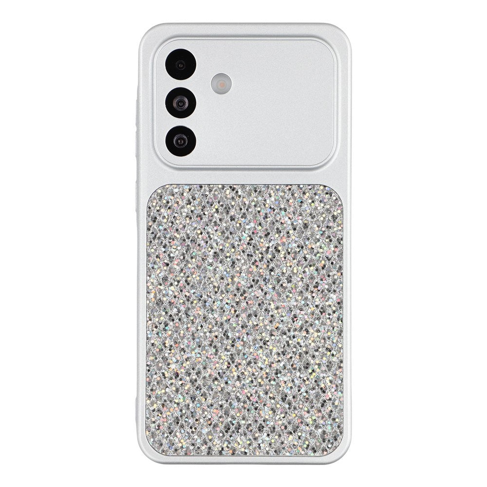 Samsung Galaxy A17 (5G) EIDERWOOD Fleksibelt Plast Bagside Cover m. Glitter - Sølv
