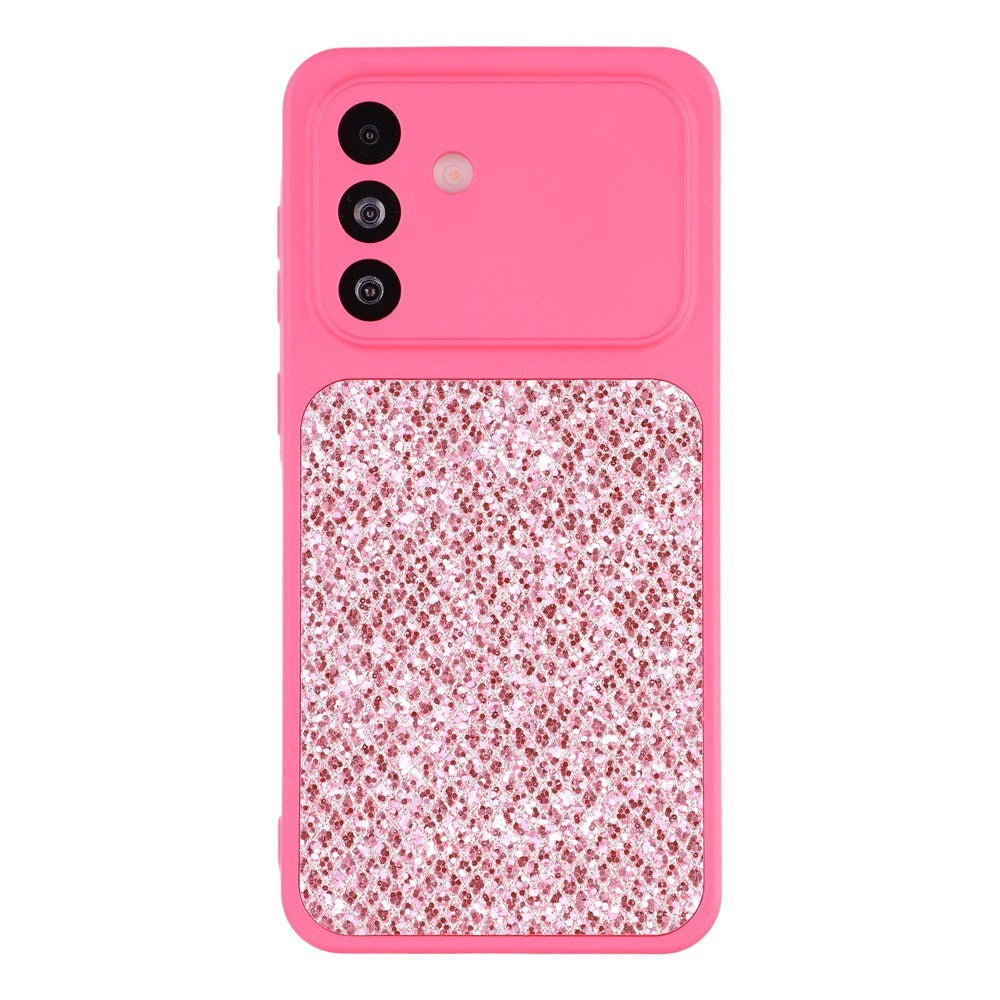 Samsung Galaxy A17 (5G) EIDERWOOD Fleksibelt Plast Bagside Cover m. Glitter - Pink