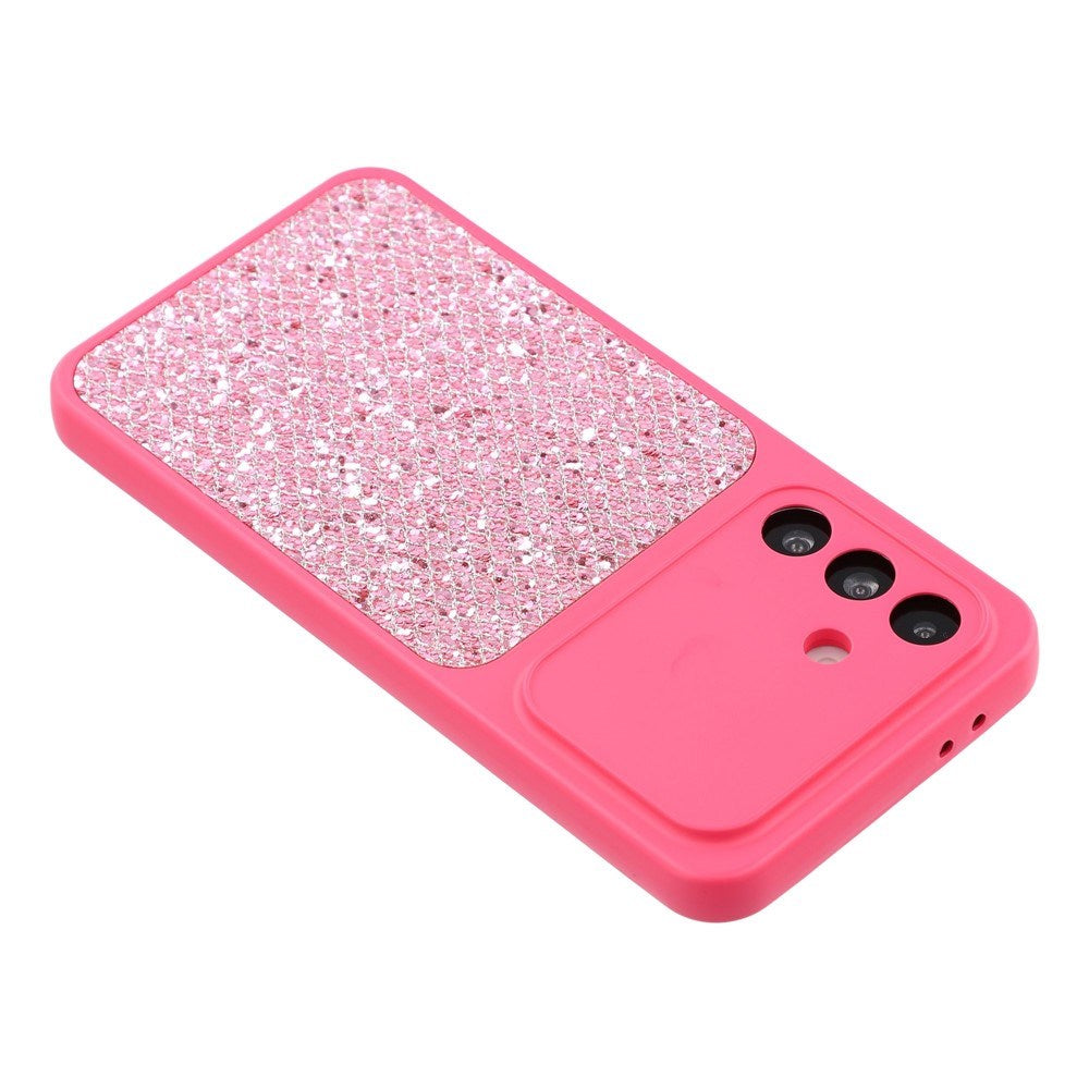 Samsung Galaxy A17 (5G) EIDERWOOD Fleksibelt Plast Bagside Cover m. Glitter - Pink