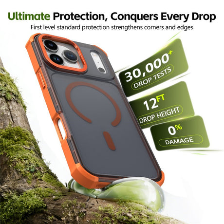 iPhone 17 Pro EIDERWOOD Mat Hybrid Plast Bagside Cover - MagSafe Kompatibel - Orange