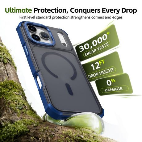 iPhone 17 Pro EIDERWOOD Mat Hybrid Plast Bagside Cover - MagSafe Kompatibel - Blå