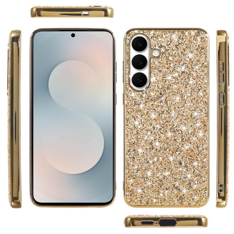 Samsung Galaxy A57 EIDERWOOD Glitter Bagside Cover - Guld