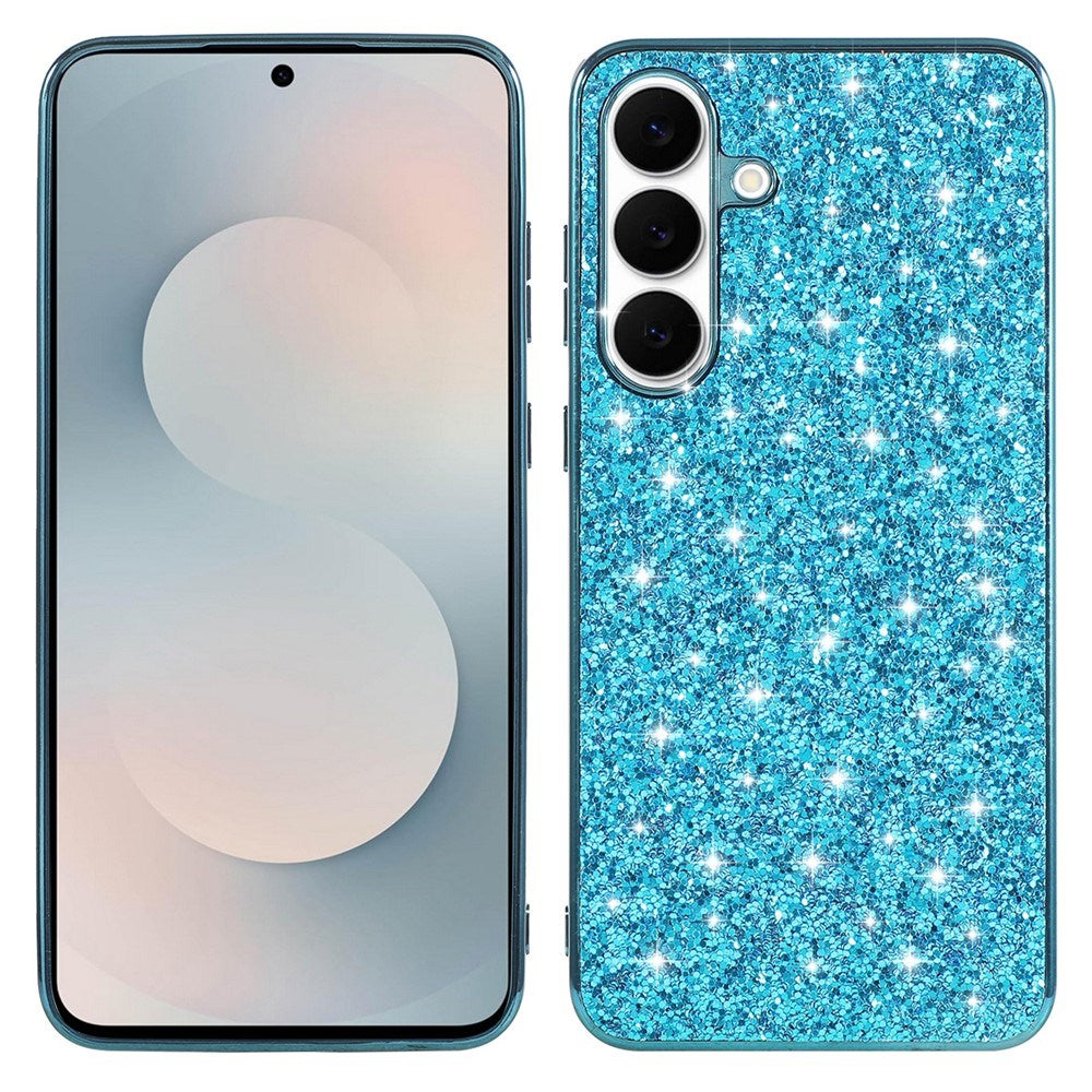 Samsung Galaxy A57 EIDERWOOD Glitter Bagside Cover - Blå