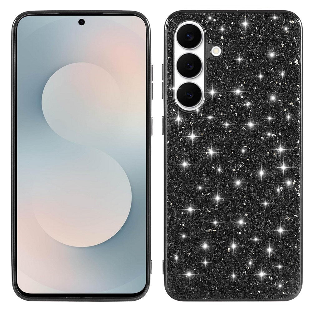 Samsung Galaxy A57 EIDERWOOD Glitter Bagside Cover - Sort