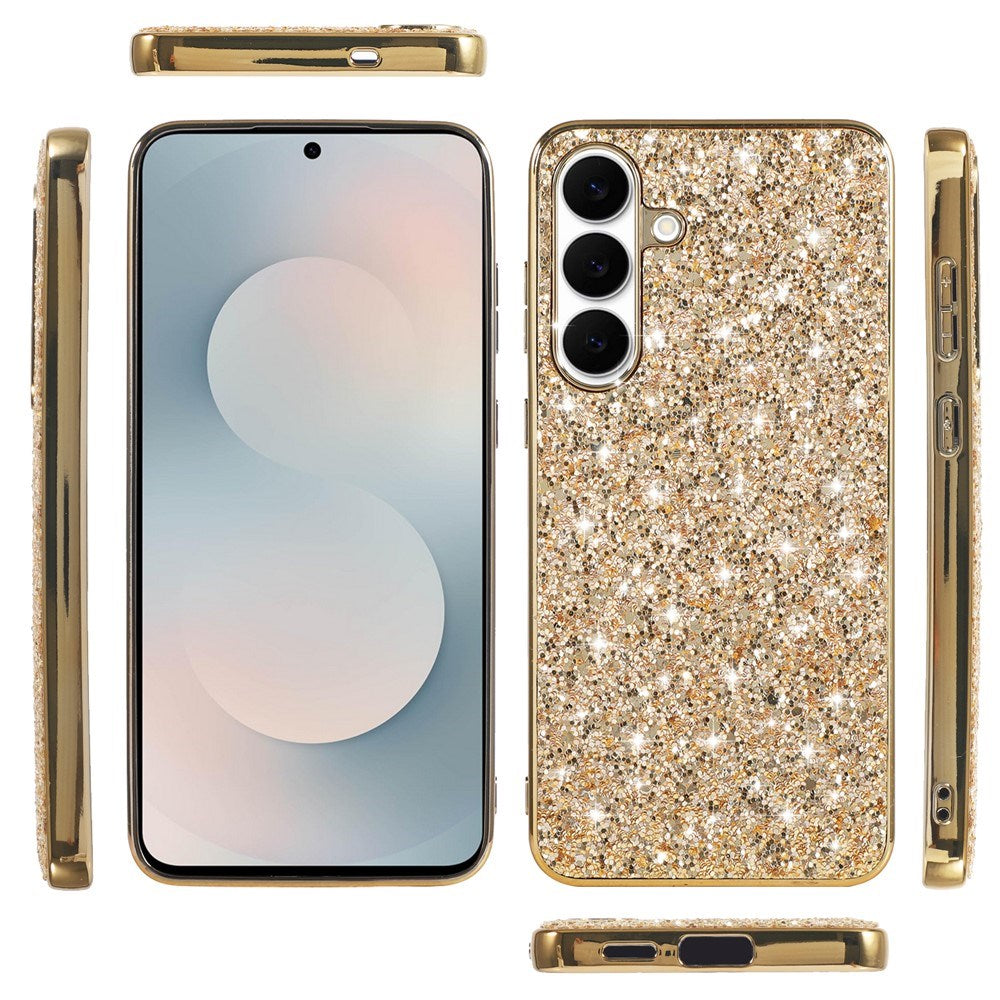 Samsung Galaxy A57 EIDERWOOD Glitter Bagside Cover - Sort