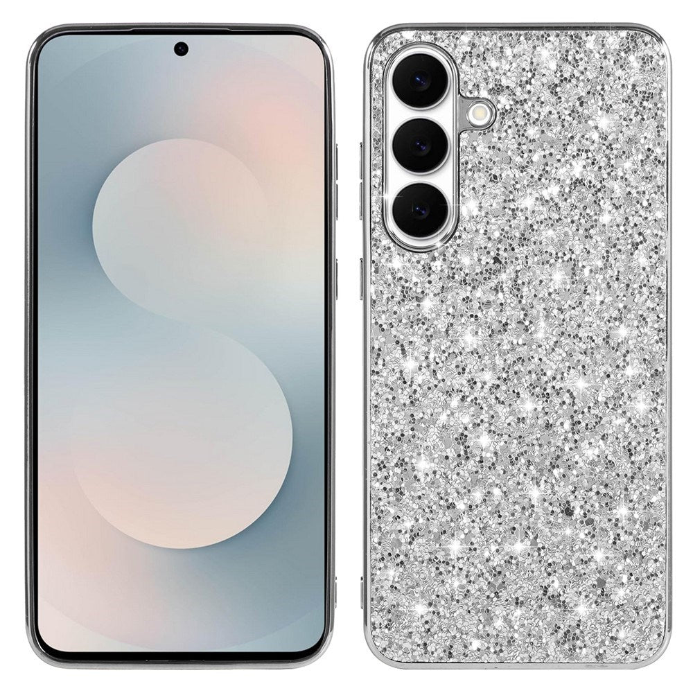 Samsung Galaxy A57 EIDERWOOD Glitter Bagside Cover - Sølv
