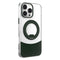 iPhone 15 EIDERWOOD Hybrid Mobilcover med Ståfunktion - MagSafe Kompatibel - Gennemsigtig / Grøn