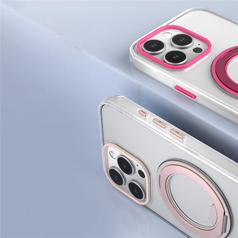 iPhone 16 EIDERWOOD Hybrid Mobilcover med Ståfunktion - MagSafe Kompatibel - Gennemsigtig / Grøn
