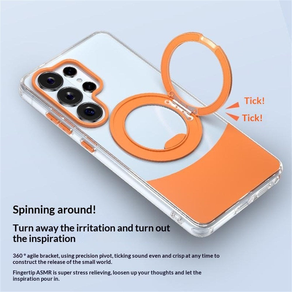Samsung Galaxy S26 EIDERWOOD Hybrid Mobilcover med Ståfunktion - MagSafe Kompatibel - Gennemsigtig / Blå